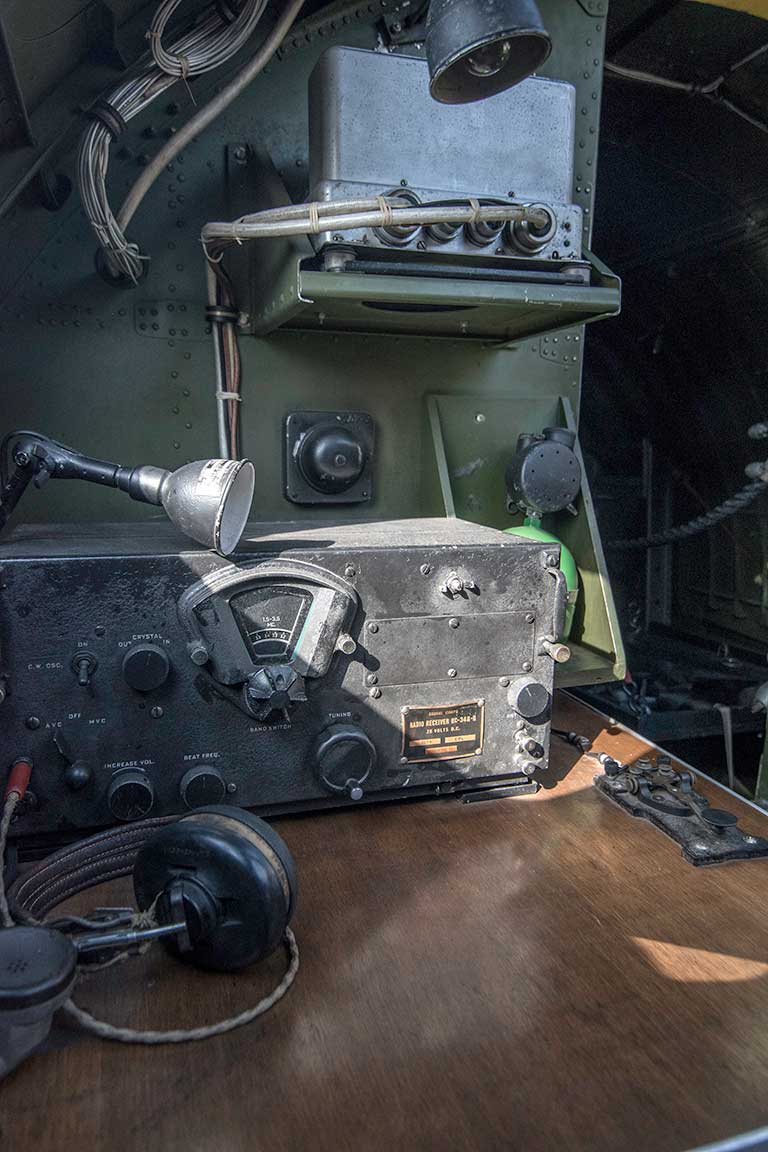 Radio desk B-17 Flying Fortress