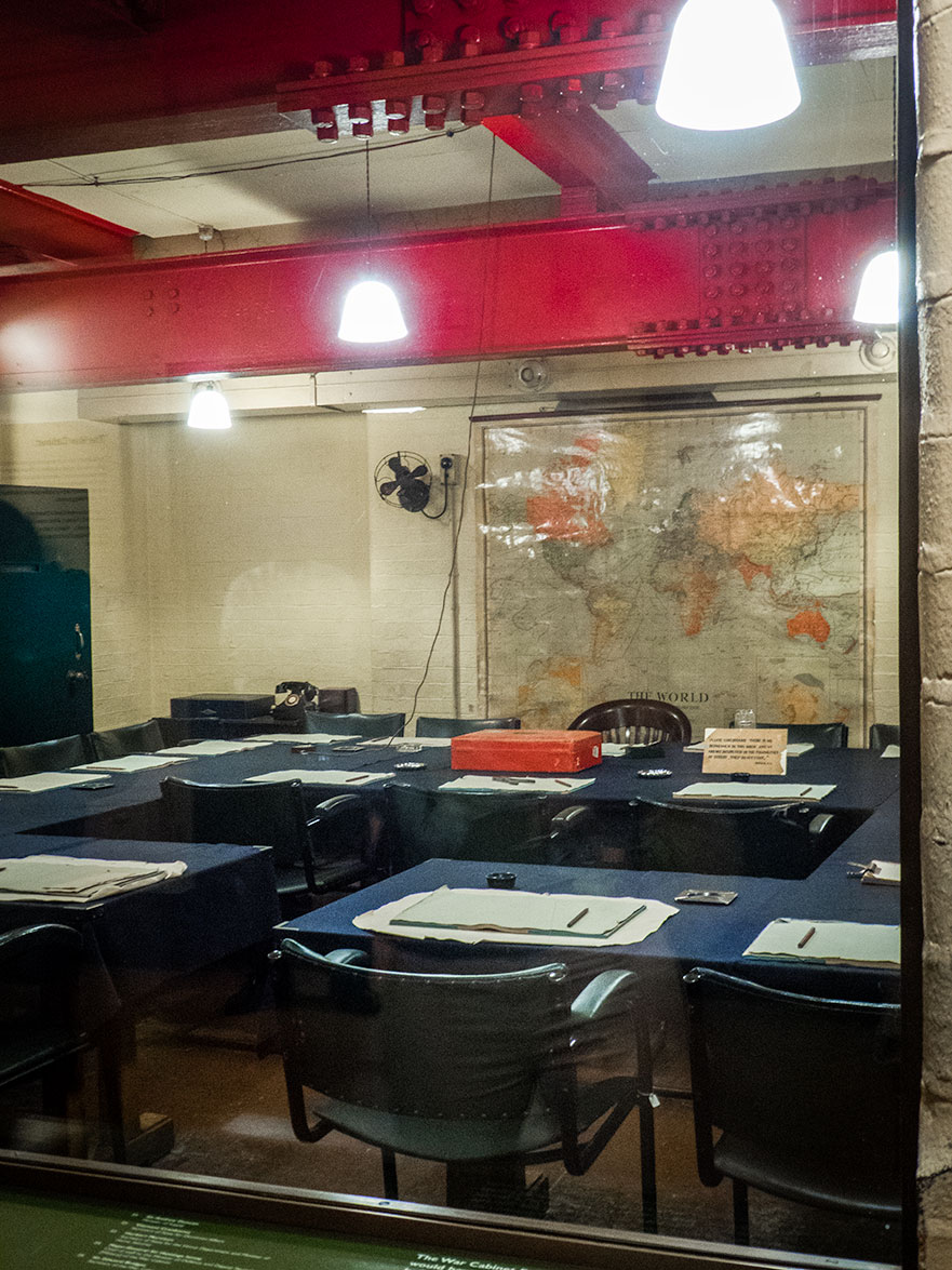 War Cabinet Room in the Churchill War Rooms in London