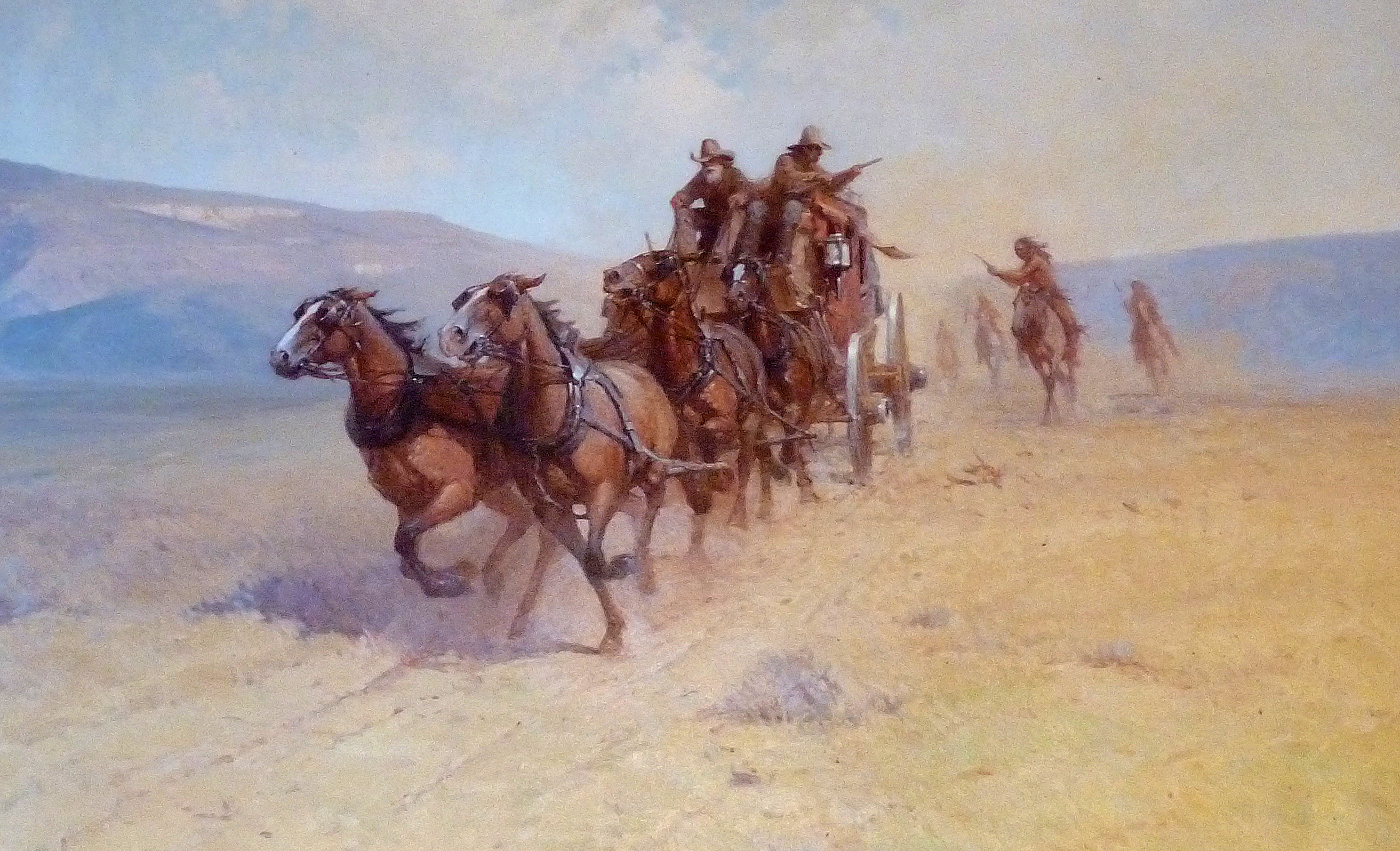 Painting from the Gage Hotel