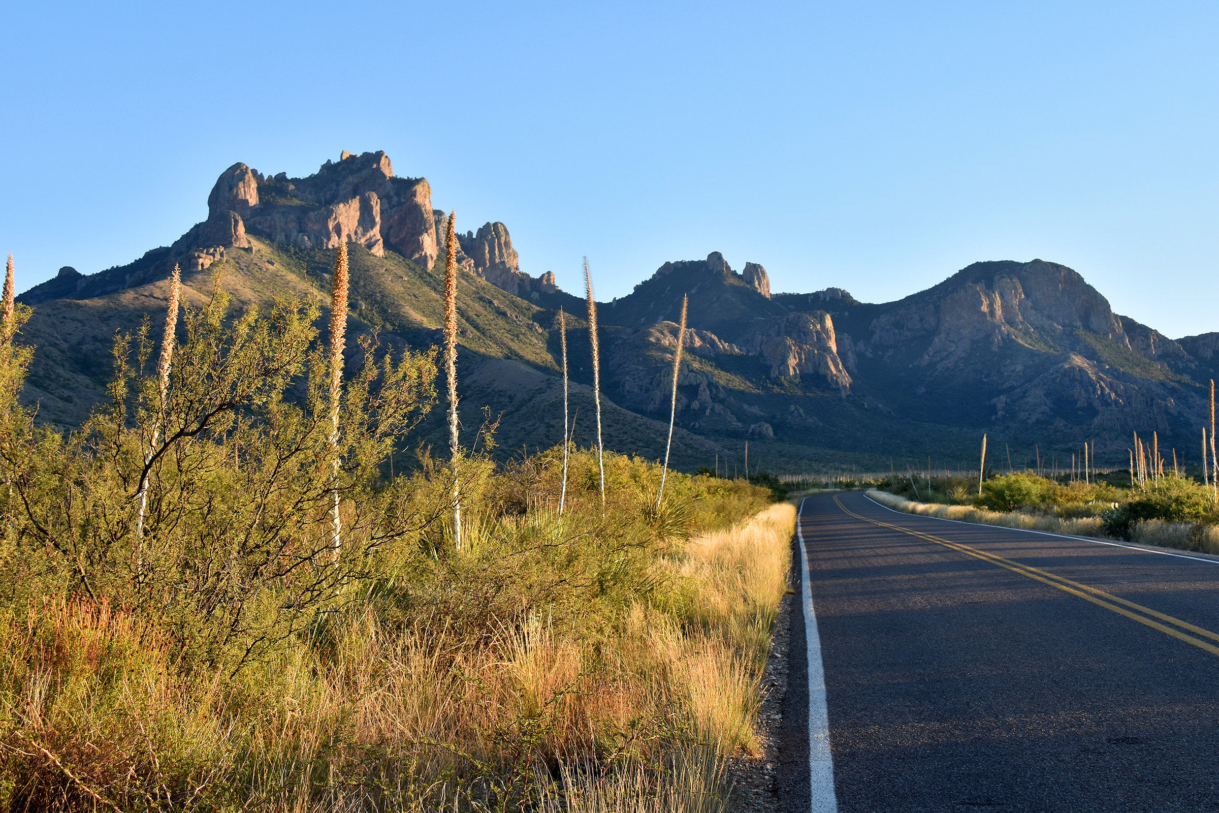 Road into the Chisos Mountains, Big Bend
