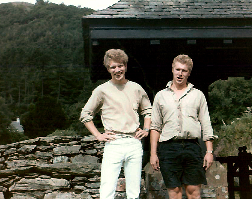 Chris and Doug, Canadian college students traveling in the Lake District.