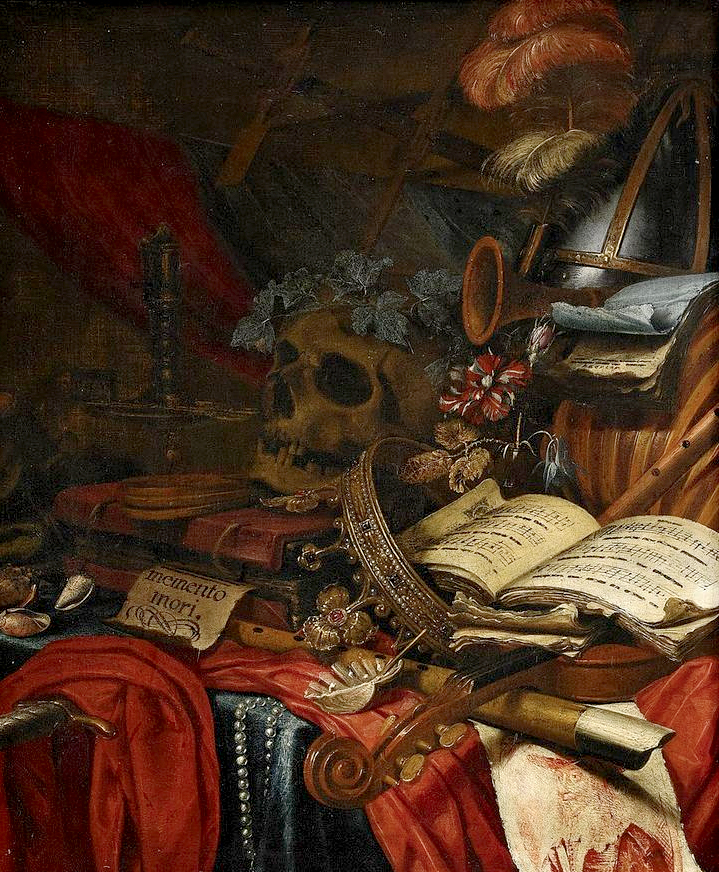 Vincent Laurensz van der Vinne, Still Life—Memento Mori, 17th century