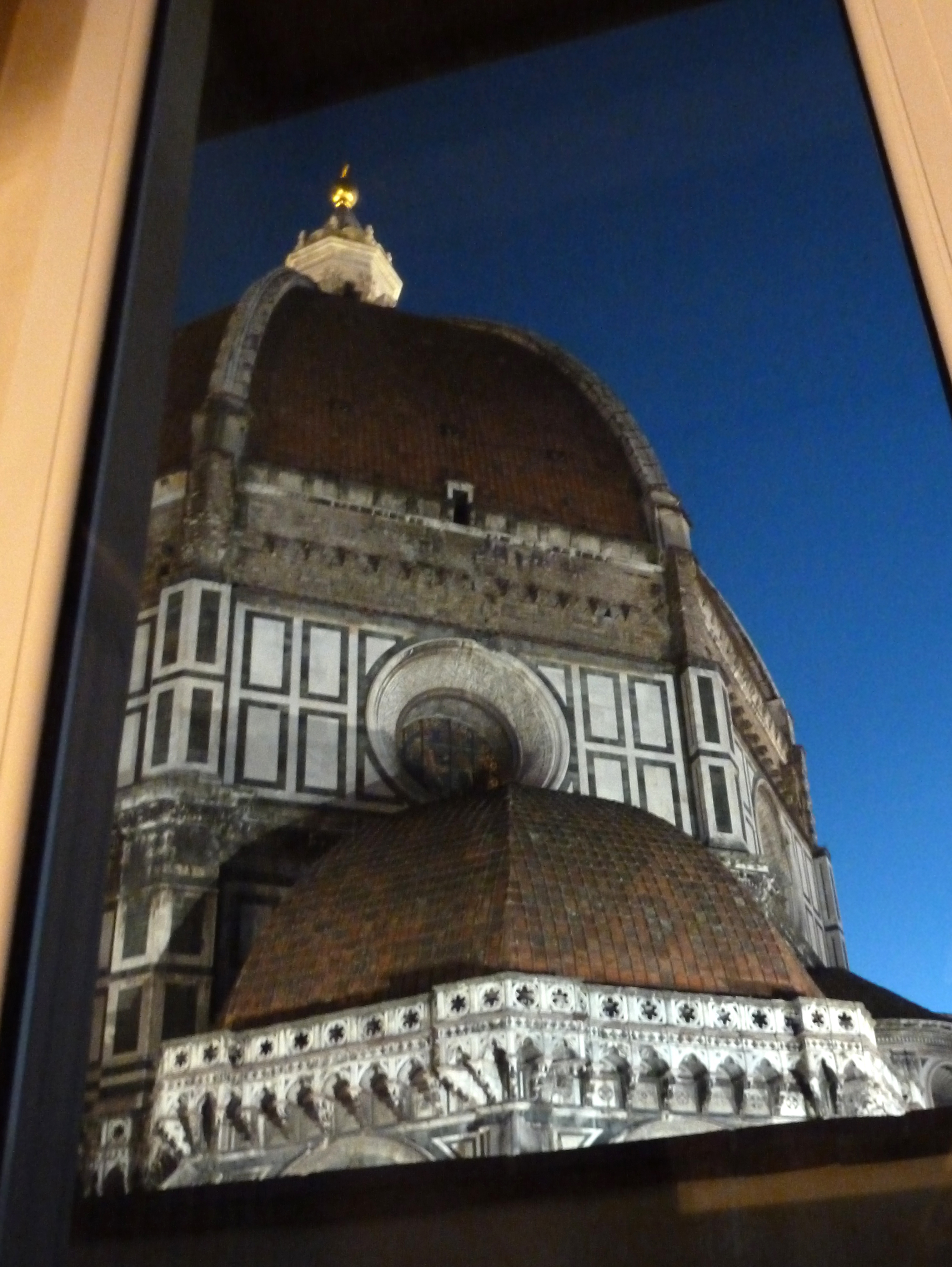 Brunelleschi's Dome through one of the apartment windows