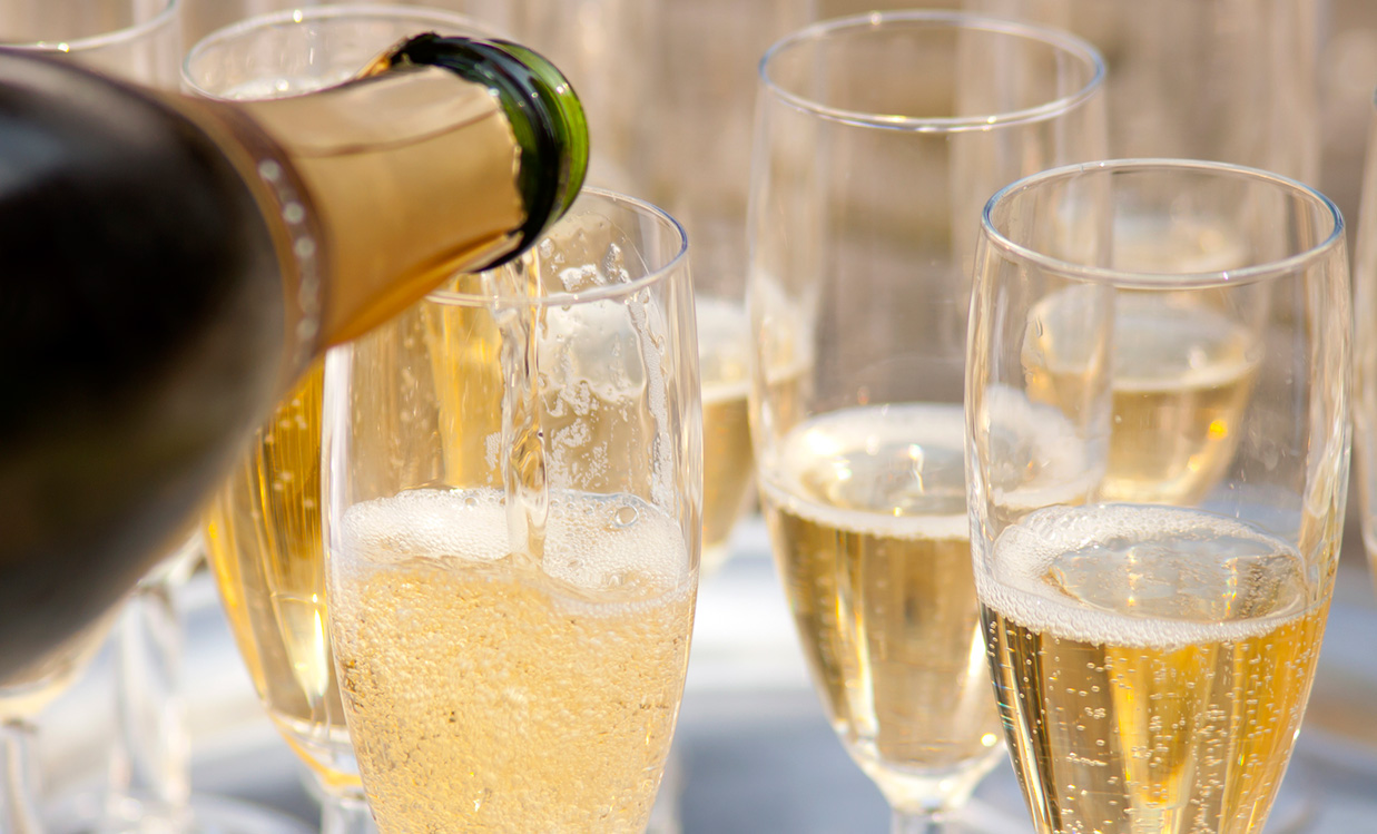 Champagne being poured. Photograph: bluefern, iStock by Gettty.