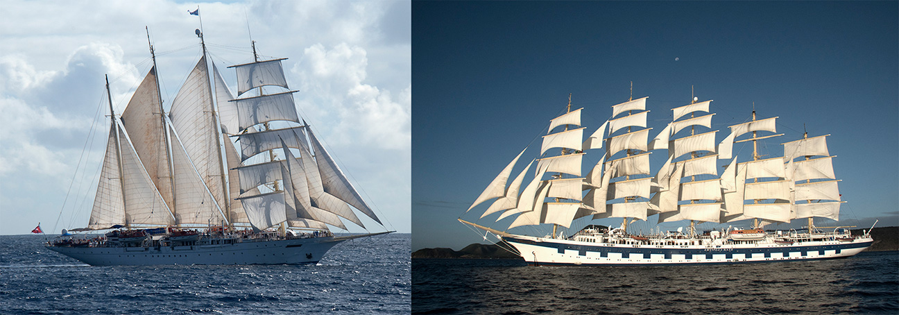 Star Flyer and Royal Clipper.