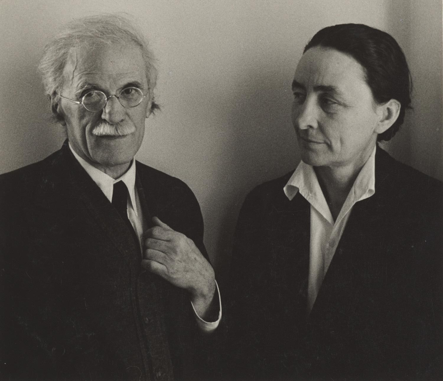 Alfred Stieglitz and Georgia O'Keeffe. c. 1939. Ansel Adams