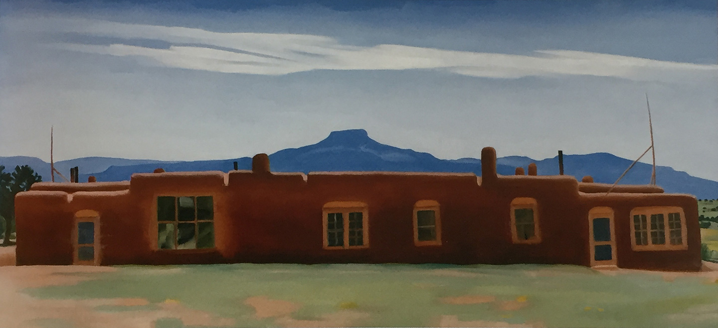 The House I Live In. Painting, 1937. Georgia O'Keeffe.