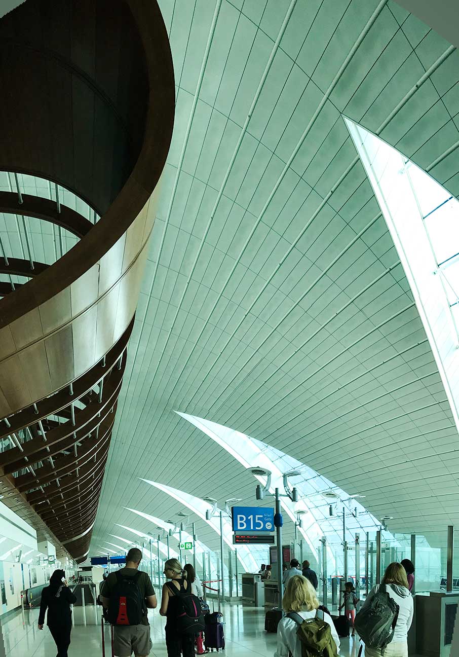 Interior of Dubai Airport