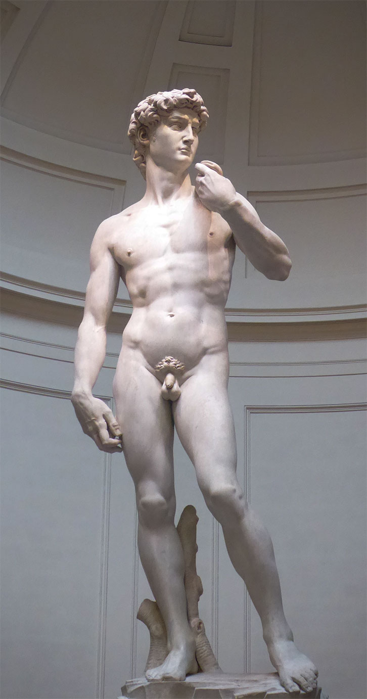 We saw the David on our walking tour of Florence.