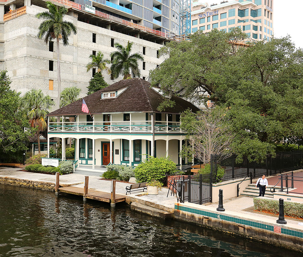The Stranahan House on the Riverwalk in Ft. Lauderdale. 