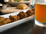 Conch fritters and Funky Buddha beer. Lunch at the Sonesta Ft. Lauderdale hotel.