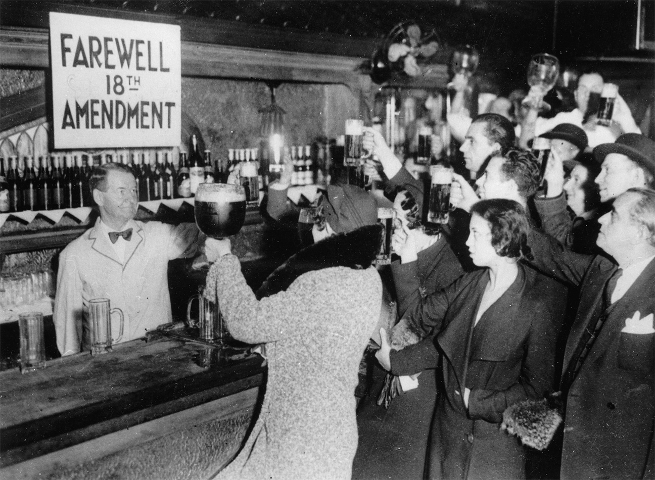 On December 5, 1933, Americans everywhere celebrated the end of Prohibition and the repeal of the 18th Amendment.