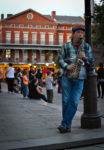 Sax player on Jackson Square
