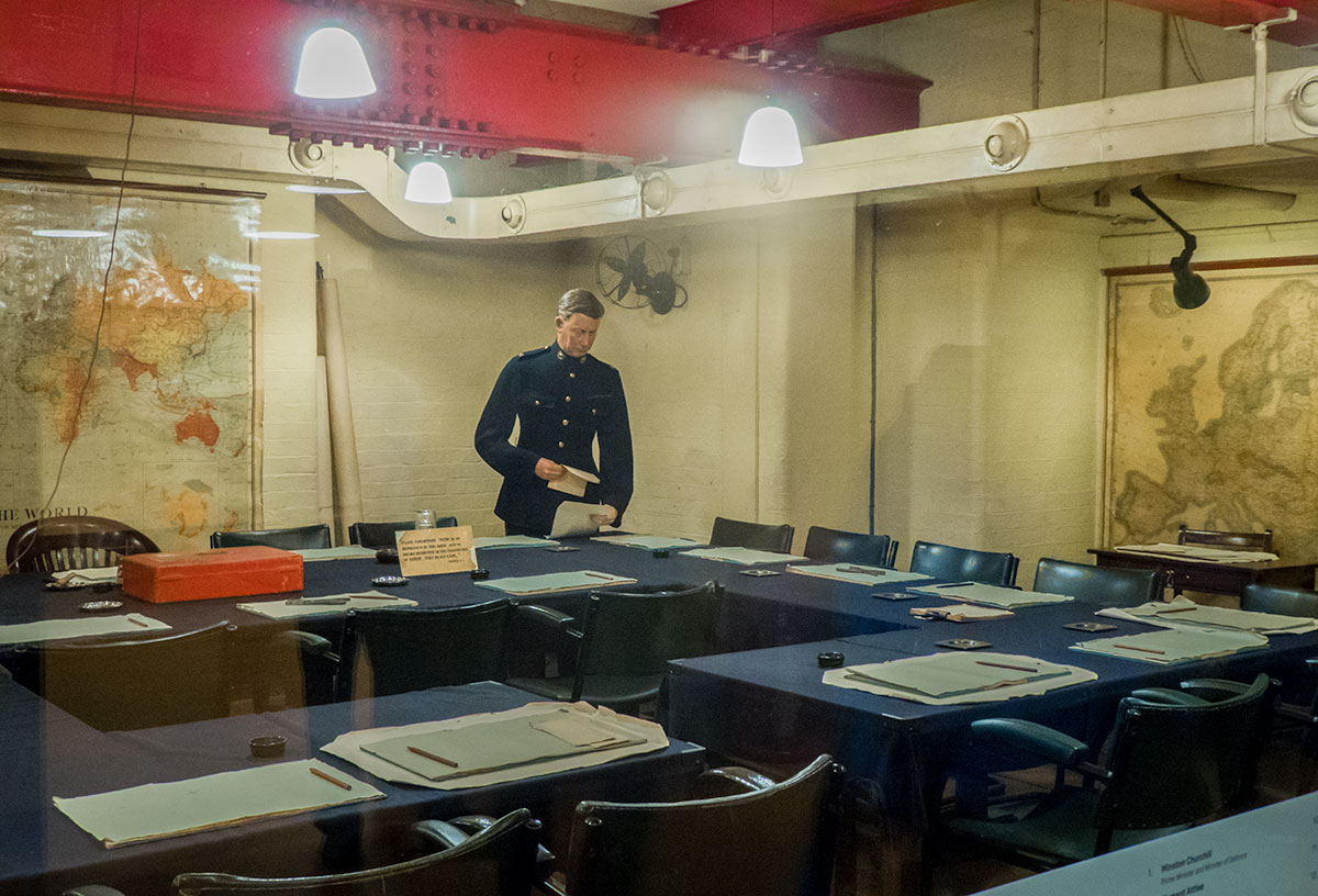 War Cabinet Room in the Churchill War Rooms