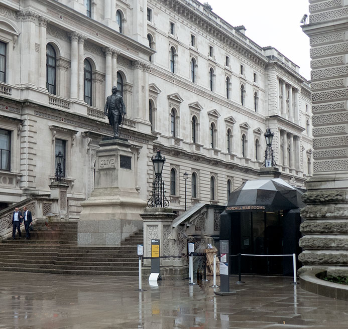 Entrance to the Churchill War Rooms, Clive Steps, London
