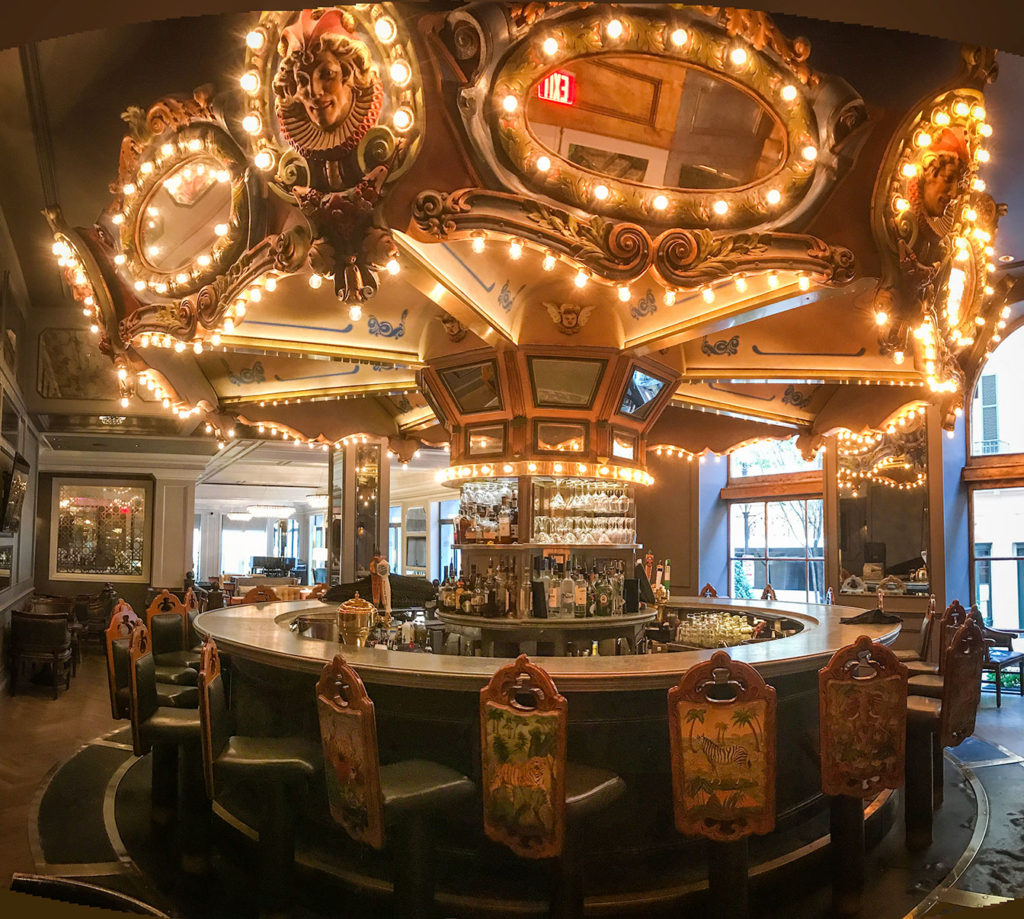 The Carousel Bar in the Hotel Monteleone, a luxury hotel in the French Quarter of New Orleans