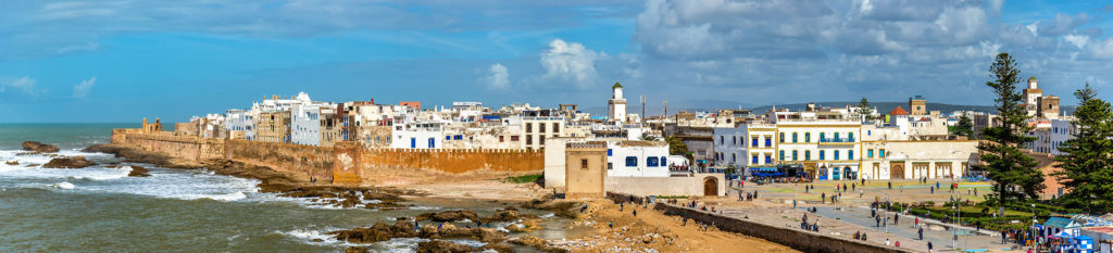 The city of Essaouira, a UNESCO world heritage site in Morocco.