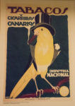 Old poster for cigarillos from the Canary islands