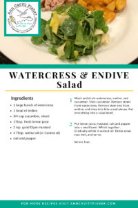 Watercress and endive salad recipe
