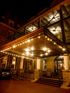Part of the Ghost tour - Crescent Hotel in Eureka Springs entryway