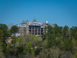 Haunted Hotel Eureka Springs the 1886 Crescent view across valley