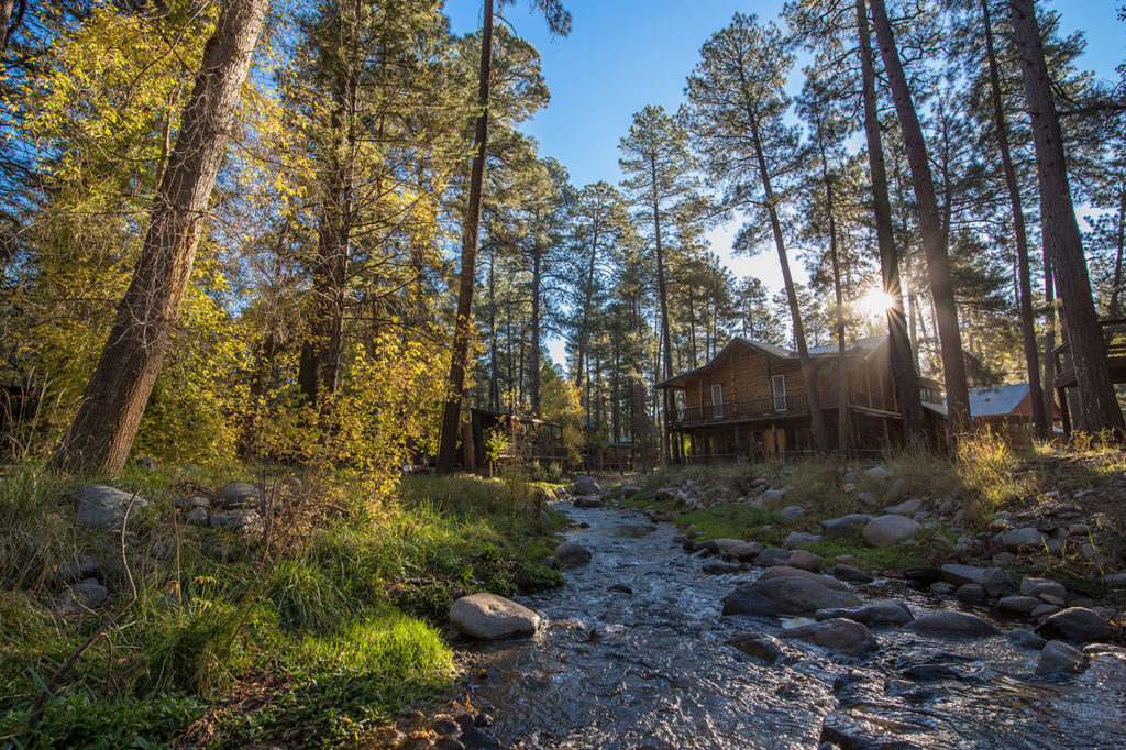 cabin in the upper canyon of the ruidoso new Mexico area