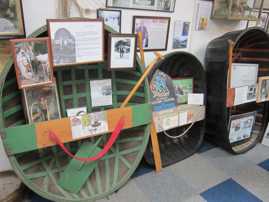 Examples of Coracles in the National Coracle Centre in Cenarth