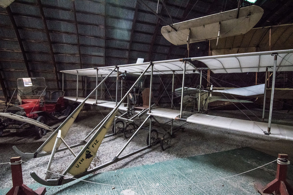 Old Rhinebeck Aerodrome, reproduction of the 1911 Wright Flyer EX "Vin Fizz" -- the first plane to make a transcontinental flight.