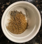 Spices measured for cornbread dressing