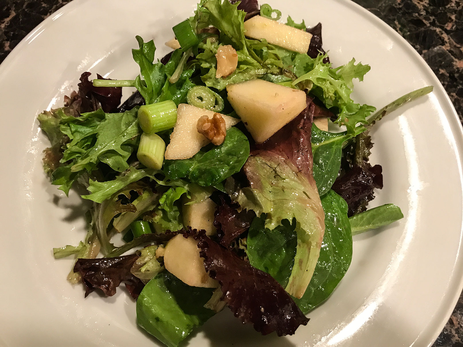Apple and Walnut Salad with Raspberry Vinaigrette