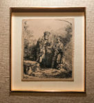 A real Rembrandt etching at the Amsterdam Restaurant in Rhinebeck