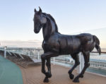 Arion bronze horse sculpture Celebrity Edge