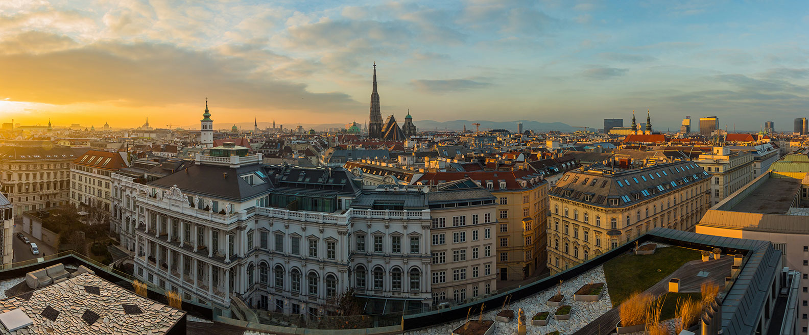 Sunset in Vienna